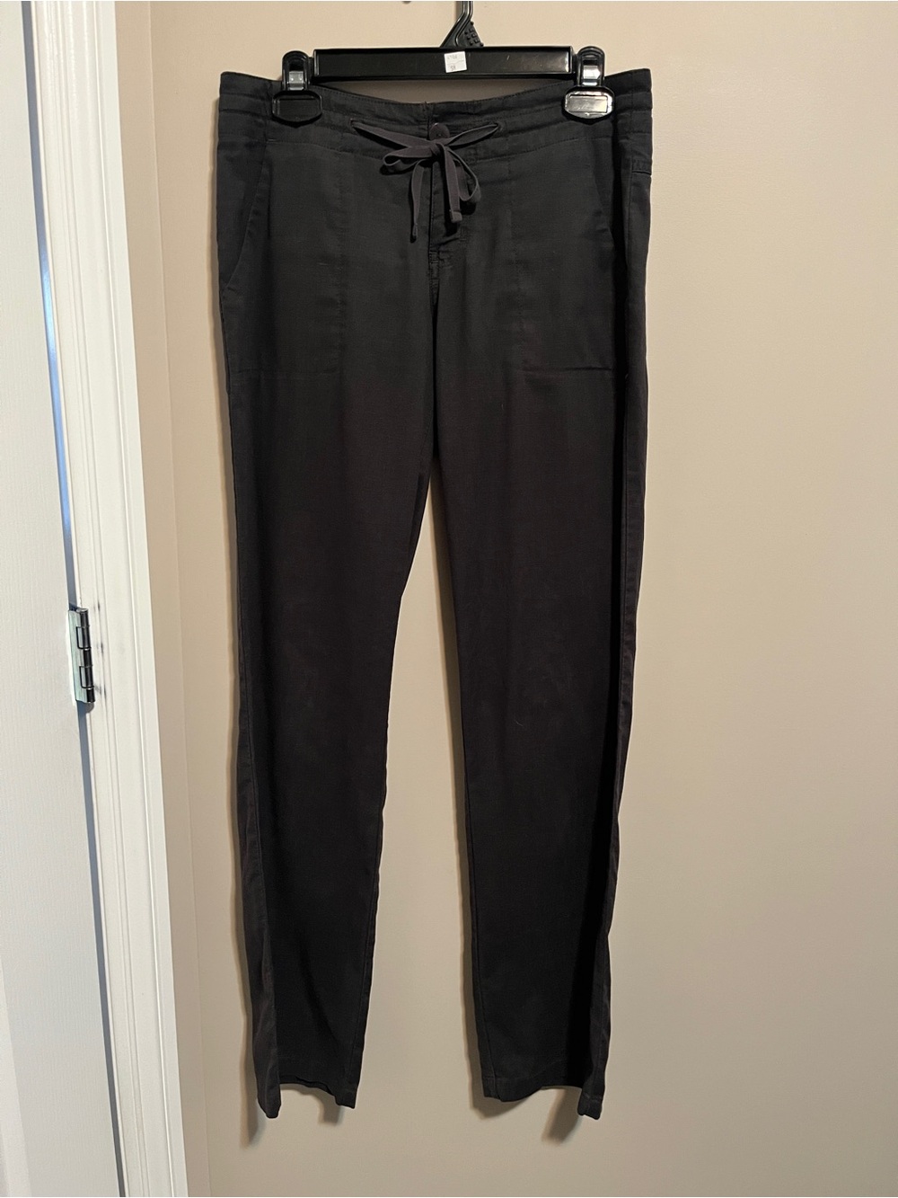 MEC Black Women's Drawstring Hemp Pants, size 2